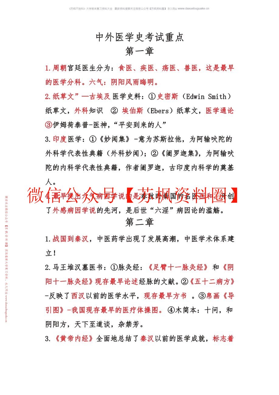 中外医学史